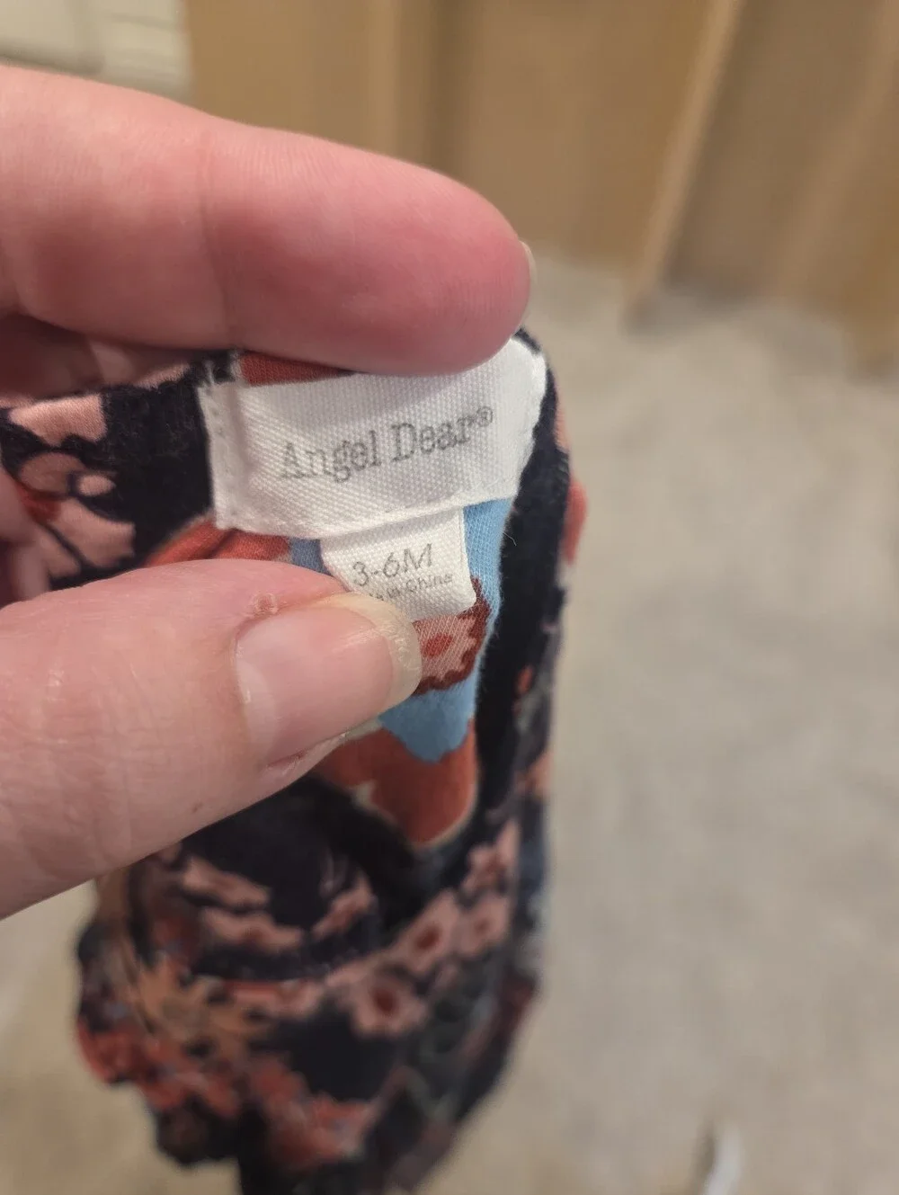 Angel Dear Floral Bamboo Viscose Romper | 3-6 Months